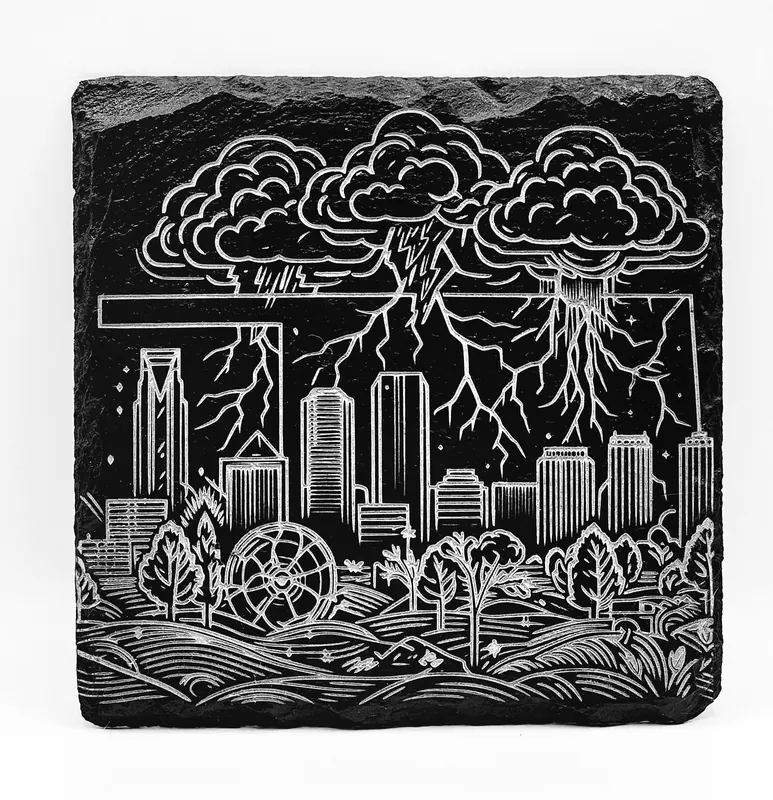 Engraved Tile - Custom ceramic engraving